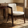 Tingalpa Rattan Solid Wood Leather Arm Chair