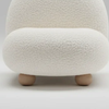 Deer inspired kids boucle sofa ,white finish
