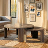Toluca Acrylic Inlay Nesting Coffee Table Monochrome