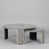 Toluca Acrylic Inlay Nesting Coffee Table Monochrome
