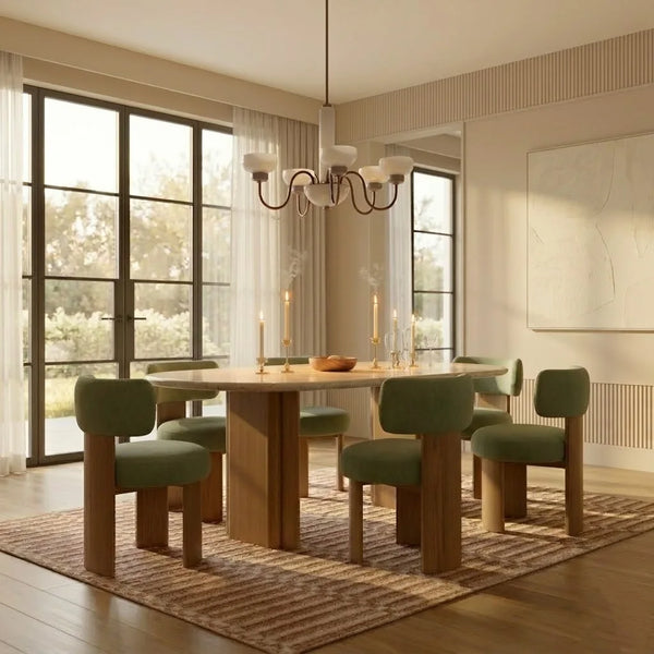 Toronto Solid Wood Rectangular Dining Table Set - All Sizes