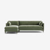 Tumbes Solid Wood Velvet Sectional Sofa