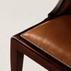 Turku Backrest Leather Dining Chair