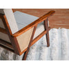 Ulundi sheesham Wood and Fabric Lounge Chair
