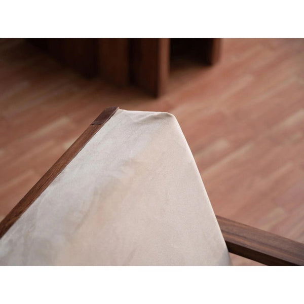 Ulundi sheesham Wood and Fabric Lounge Chair