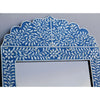 Bone Inlay Blue Floral Large Wall Mirror
