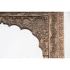 Hand Carved Modern Mango Solid Wood Natural Finish Mirror Frame