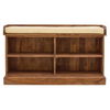 Sheesham Wood 4 Open Shelves Shoe Rack with Seating