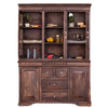 Classic Sheesham Wood Walnut Finish Bar Cabinet