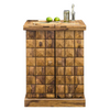 Classic Sheesham Wood Natural Finish Stylish Bar Cabinet