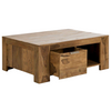 Sheesham Wood Open Shelf And 1 Drawer Coffee Table