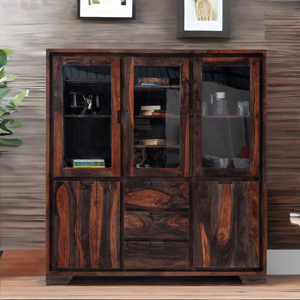 Classic Sheesham Wood Crockery/Display Unit
