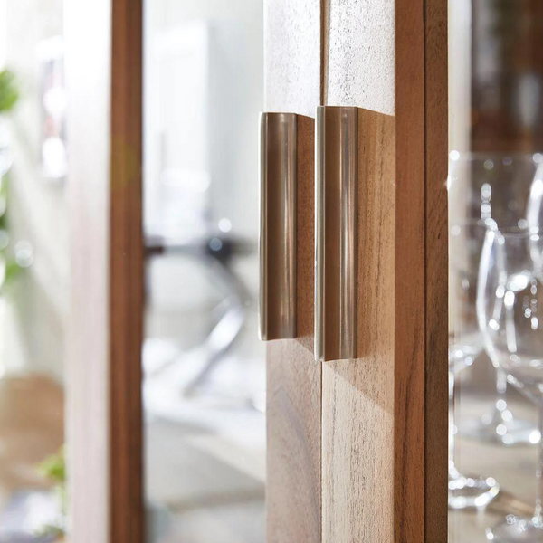 Colonial Acacia Wood Crockery/Display Unit