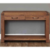 Colonial Living Room Console Table 2 Drawers 1 Shelf