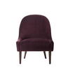 Sheesham Wood Upholstered Fabric Accent Chair