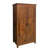 Classic Sheesham Wood 2-Door Shelves Wardrobe