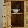Mango Wood Bar Cabinet - Natural Finish