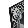 Rectangular Bone inlay Mirror for Wall - Black Vanity