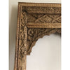 Hand Carved Modern Mango Solid Wood Natural Finish Mirror Frame