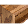 Square Wood Coffee Table ( 2 Open Shelves )