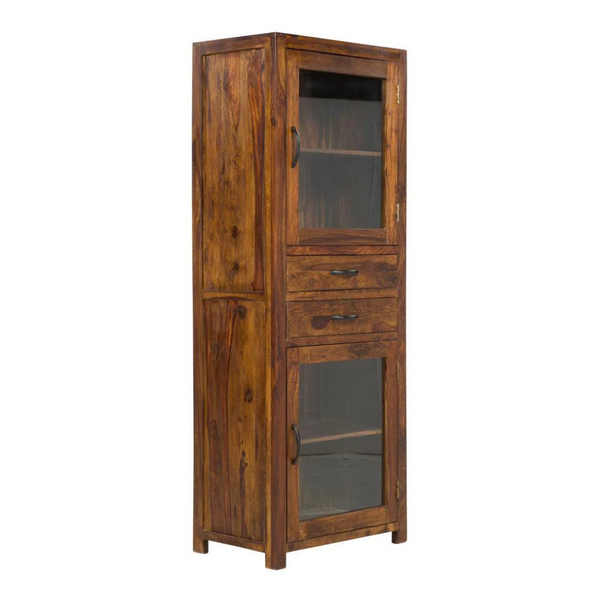 Sheesham Wood Display Cabinet / Long Crockery Unit