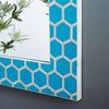 Bone Inlay Hallway Mirror - Honeycomb Pattern
