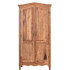 Classic Sheesham Wood 2 Doors with Shelves Wardrobe
