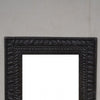 Hand Carved Modern Mango Solid Wood Golden Black Finish Mirror Frame