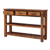 Sheesham Wood 2 Shelves & 3 Drawer Console Table