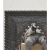 Hand Carved Modern Mango Solid Wood Black Finish Mirror Frame