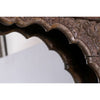 Hand Carved Modern Mango Solid Wood Chocolate-Brown Finish Mirror Frame