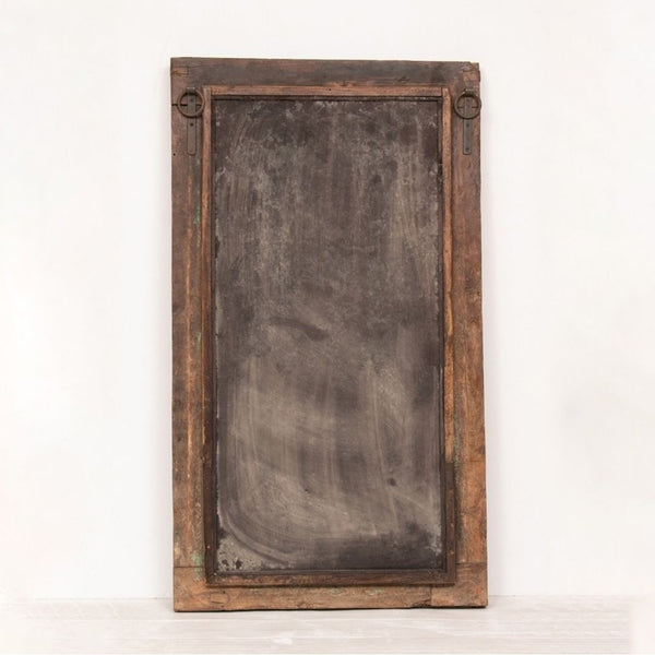 Hand Carved Modern Mango Solid Wood Brown Finish Mirror Frame