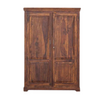 Classic Sheesham Wood 2-Door Shelves Wardrobe