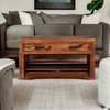 Classic Sheesham Wood 2 Drawers Coffee Table