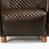 Altrincham Tufted Genuine Leather Sofa