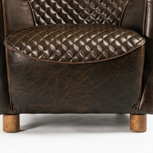 Altrincham Tufted Genuine Leather Sofa