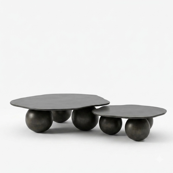 Upernavik solid Wood Nesting Table