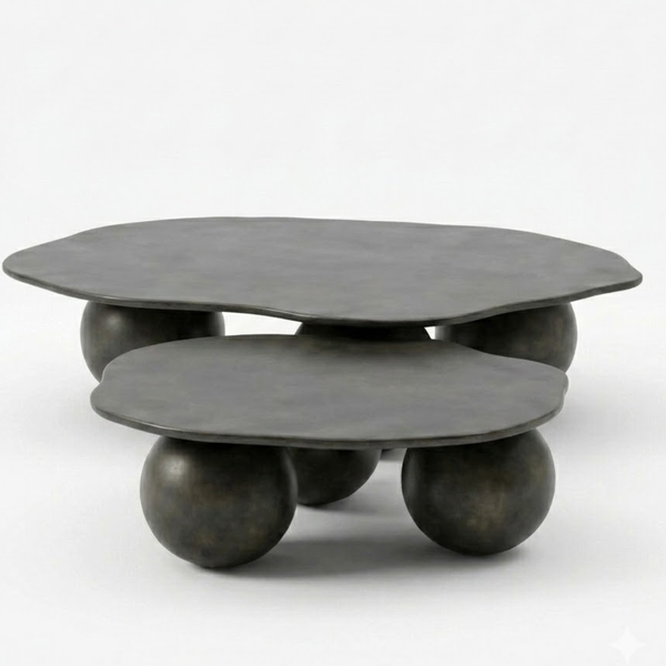 Upernavik solid Wood Nesting Table