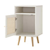 Vaduz Rattan Bedside Table White Finish