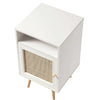 Vaduz Rattan Bedside Table White Finish