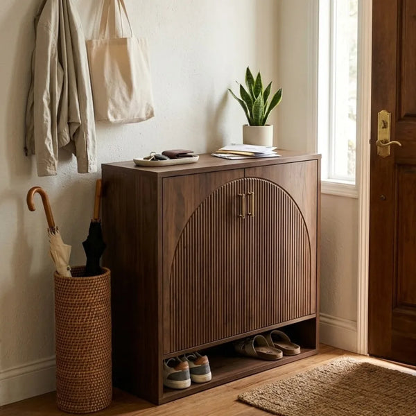 Vail Solid Wood Shoe Rack