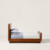 Vasteras Solid Wood Leather Bed - All Sizes