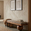 Veloura Solid Wood & Rattan Bench
