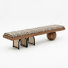 Veloura Solid Wood & Rattan Bench