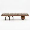 Veloura Solid Wood & Rattan Bench