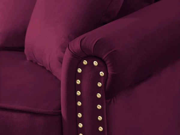 Elizabeth Three Seater Violet