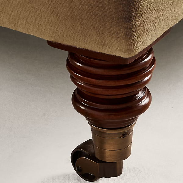 Ventspils Solid Wood Velvet Sofa