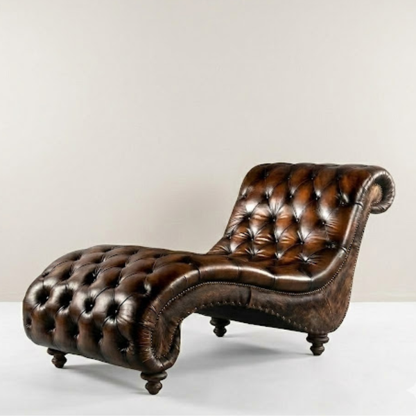 Viacha Tufted Leather Day Bed