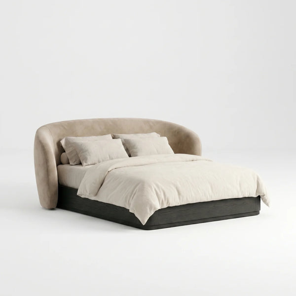 Vianden Solid Wood Modern Bed-All Sizes