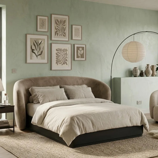 Vianden Solid Wood Modern Bed-All Sizes